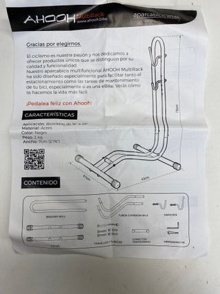 NUEVO! 2 Soportes aparcabicis de suelo apto ebike