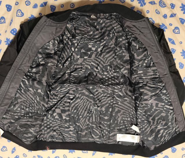 Casaco Quiksilver 16 XL - Cinza e Preto