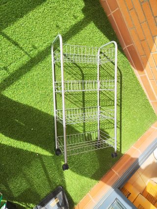 Carrito cocina metalico 4 estantes