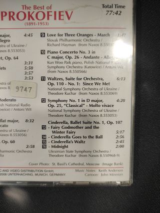 CD Prokofiev: Lo mejor de su música