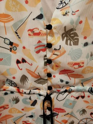 Top blanco estampado verano I.Code - t.S