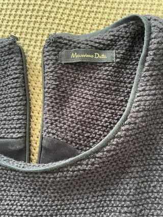 Vestido azul marino Massimo Dutti