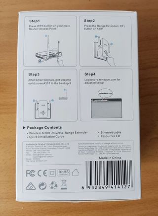 Repetidor Wifi Tenda A301 300Mbps