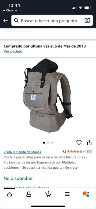 Mochila Portabebés Ergonómica Mipies