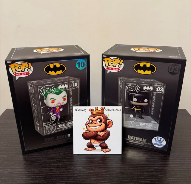 The Joker Die Cast 10 & Batman 03 Die Cast Funko 