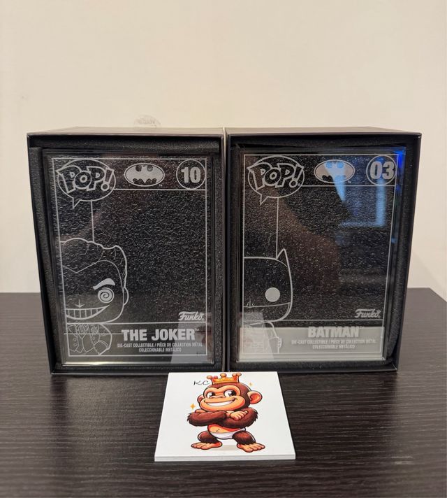The Joker Die Cast 10 & Batman 03 Die Cast Funko 