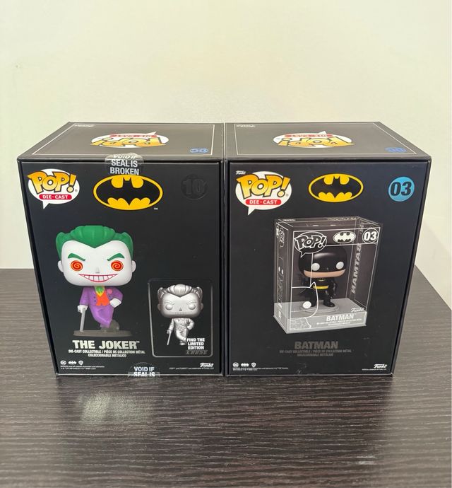 The Joker Die Cast 10 & Batman 03 Die Cast Funko 