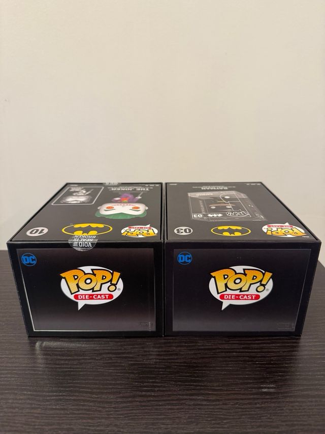 The Joker Die Cast 10 & Batman 03 Die Cast Funko 