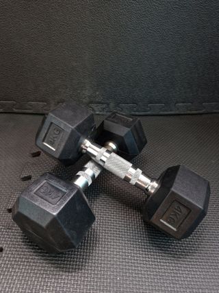 Pack de 2 mancuernas hexagonales 4kg