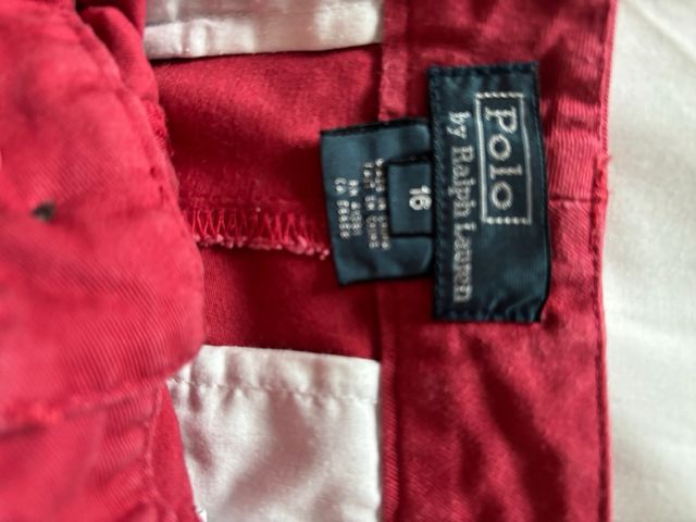Pantalón Ralph Lauren rojo, talla M