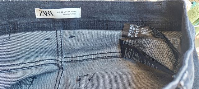 Jeans Zara Uomo neri strappati