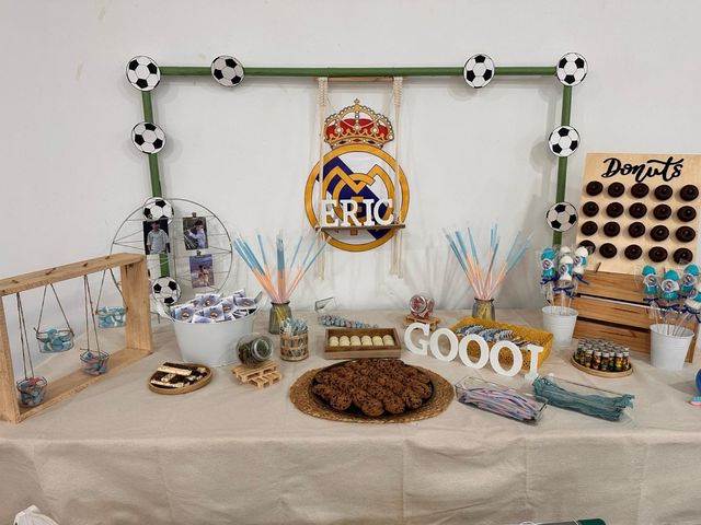 Candy bar Real Madrid Mesa dulce comunión