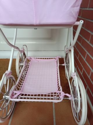 Cochecito muñecas rosa Niza