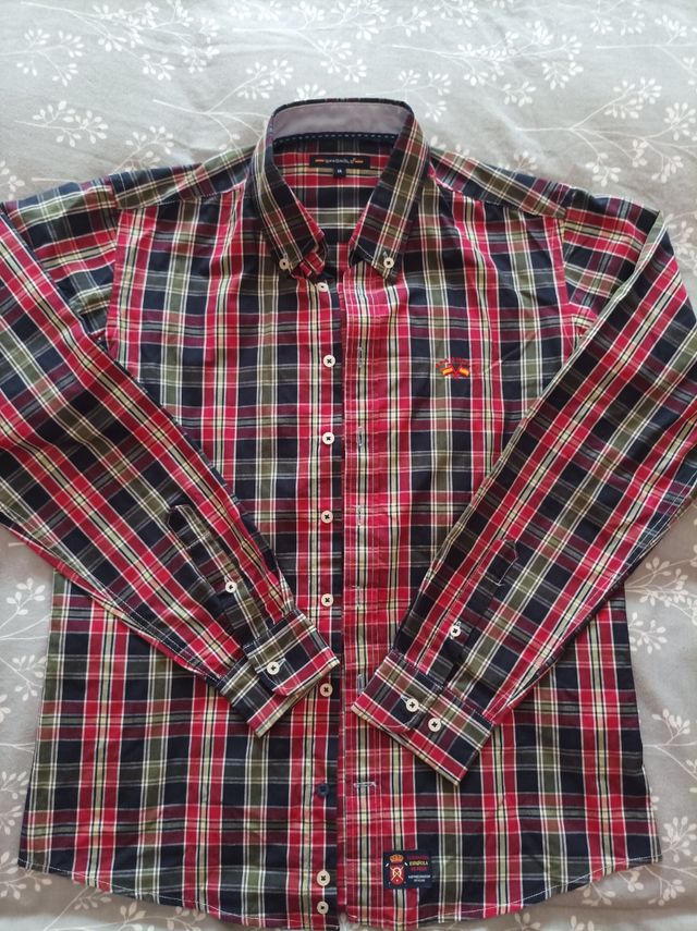 Camisa cuadros niño 12-14 años