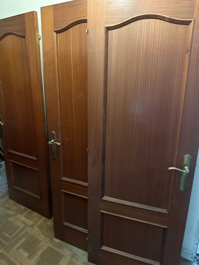 Puertas madera maciza - 5 unidades