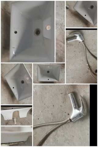 40€ c/u. 2 Lavabos iguales+2 grifos. Todo retro