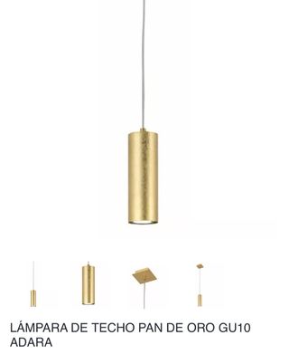 Lámparas de techo doradas (acero pintado)