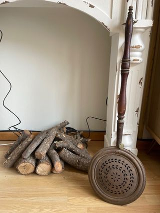 Calentador antiguo de cama