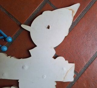 Appendiabiti Pinocchio vintage in cartone pressato