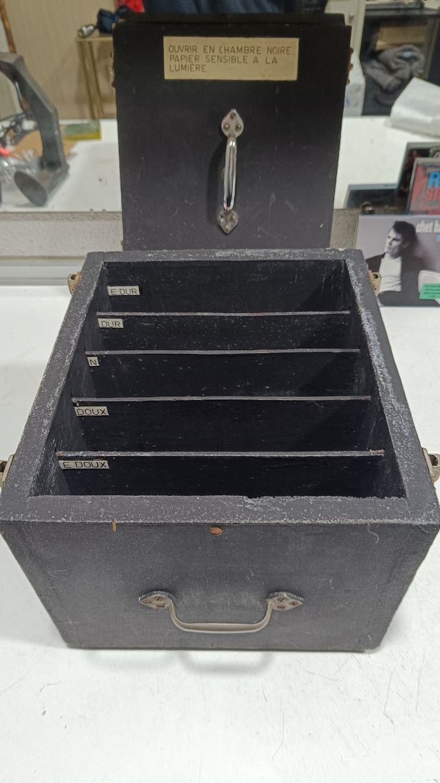 Antigua Caja oscura fotografía Francia