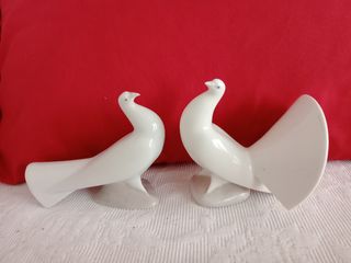 2 Palomas Cerámica Nao Lladró