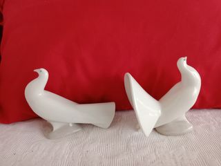 2 Palomas Cerámica Nao Lladró