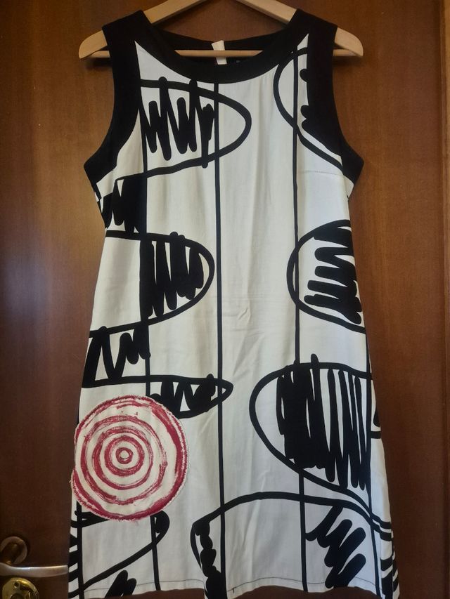 Vestito Desigual bianco e nero