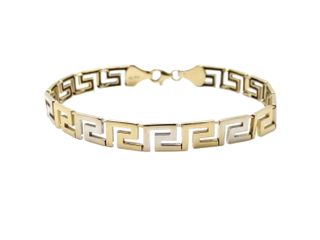 Pulsera de Oro Bicolor 18 Kt. 12.7gr segunda mano