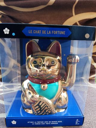 Maneki-Neko dorato | Portafortuna