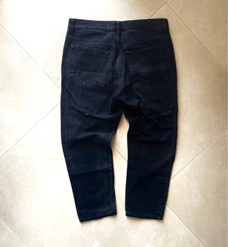 Jeans Zara neri,regular, cavallo leggermente basso