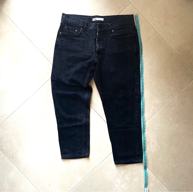 Jeans Zara neri,regular, cavallo leggermente basso
