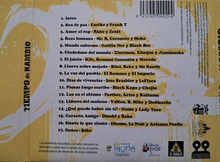 Tiempo de Kambio - CD y DVD Rap