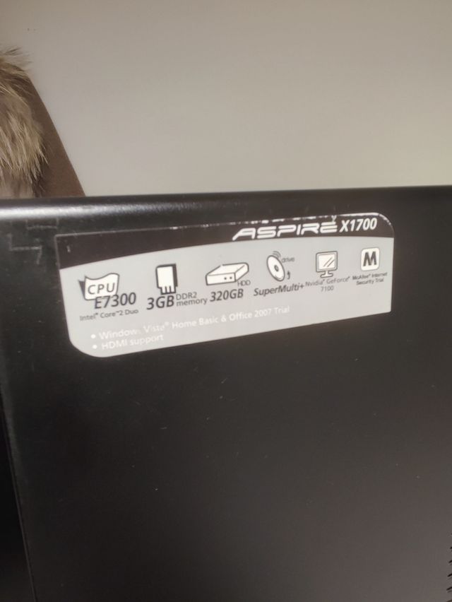 Ordenador Acer Aspire X1700