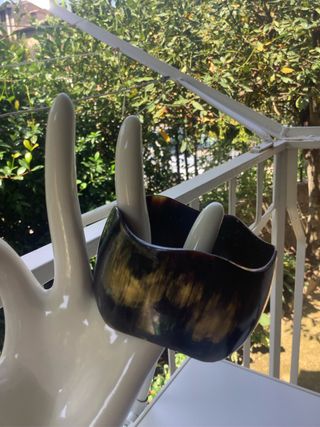 Bracciale in corno marrone