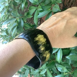 Bracciale in corno marrone