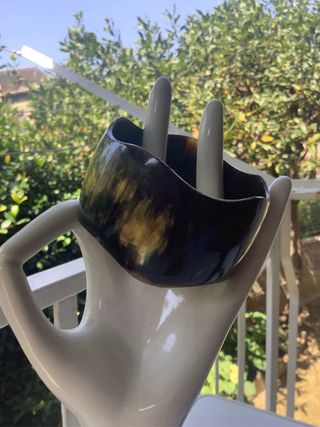 Bracciale in corno marrone