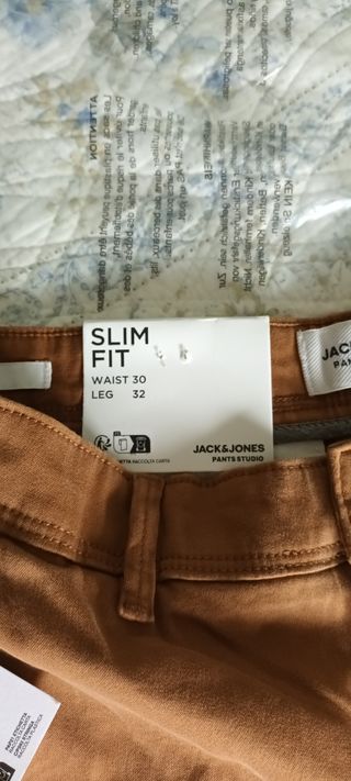 Pantalón Jack Jones Slim Fit marrón M
