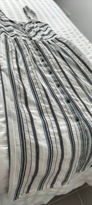 Vestido rayas azul y blanco