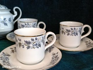 Conjunto Chá Porcelana SPAL Azul