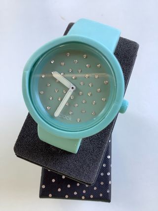 Orologio O Clock silicone teal