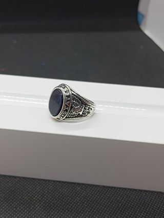 Anillo chapado en plata 925 graduación
