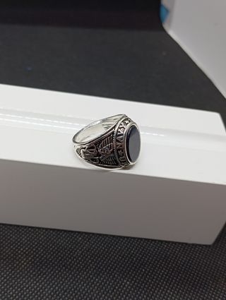 Anillo chapado en plata 925 graduación