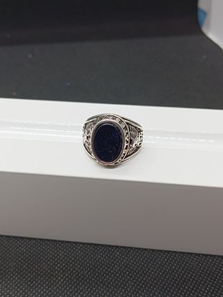 Anillo chapado en plata 925 graduación