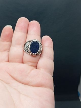 Anillo chapado en plata 925 graduación