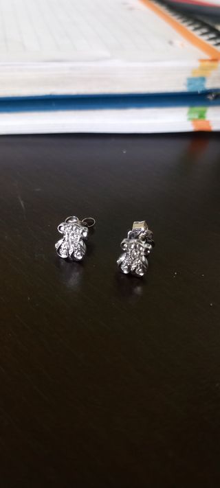 Pendientes tous oro y diamantes