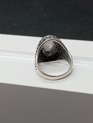 Anillo chapado en plata 925 hombre