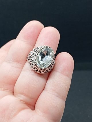 Anillo chapado en plata 925 hombre