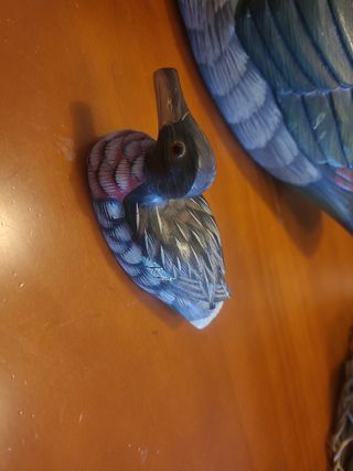 Patos madera tallados