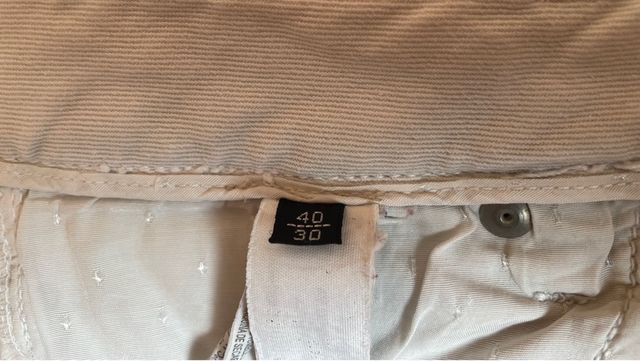 Vaqueros Massimo Dutti blancos mujer T40