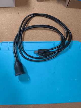 Cable alargador doble USB